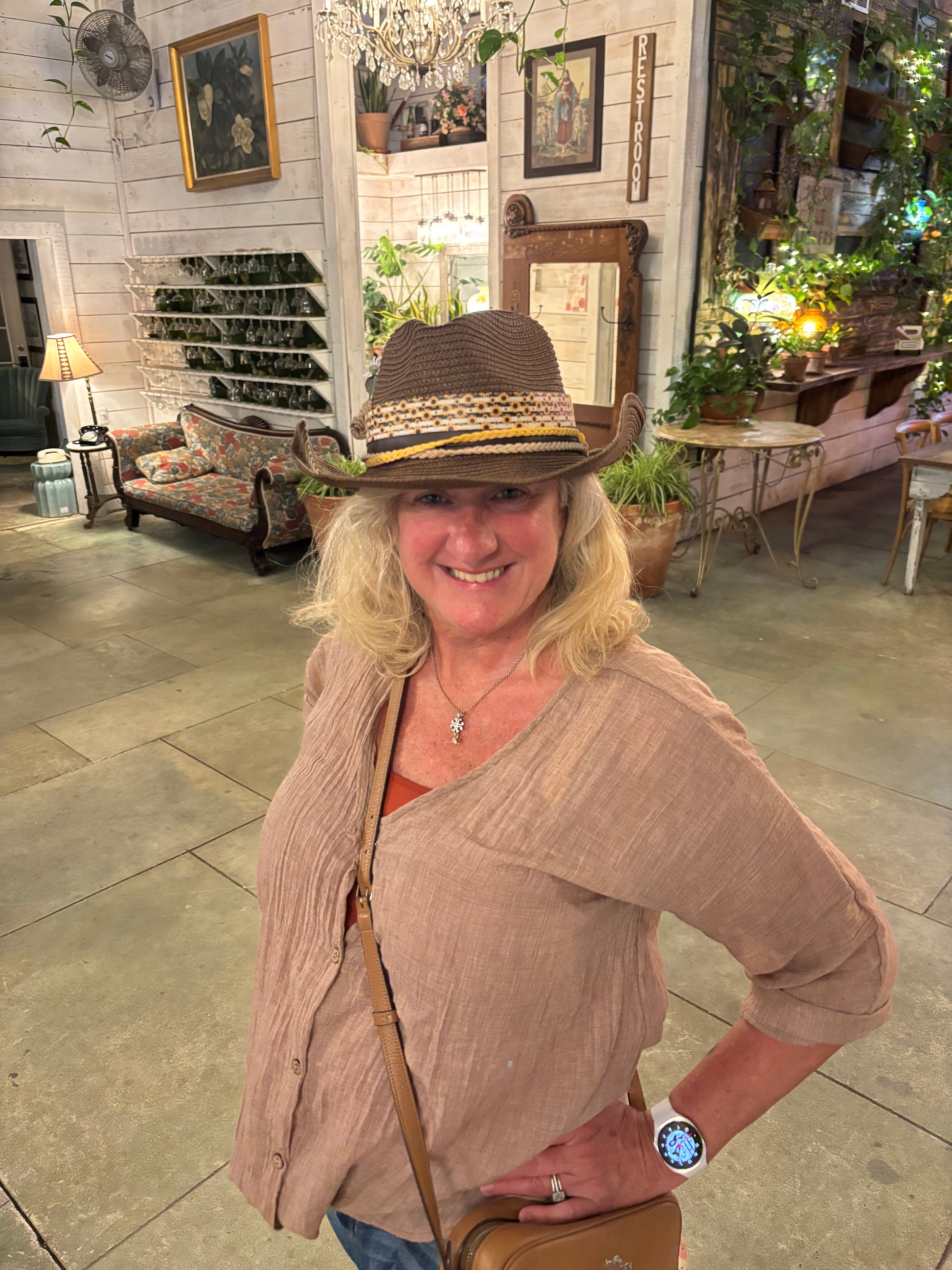 Hat Bar Straw Cowboy Hat BeachVibesNC
