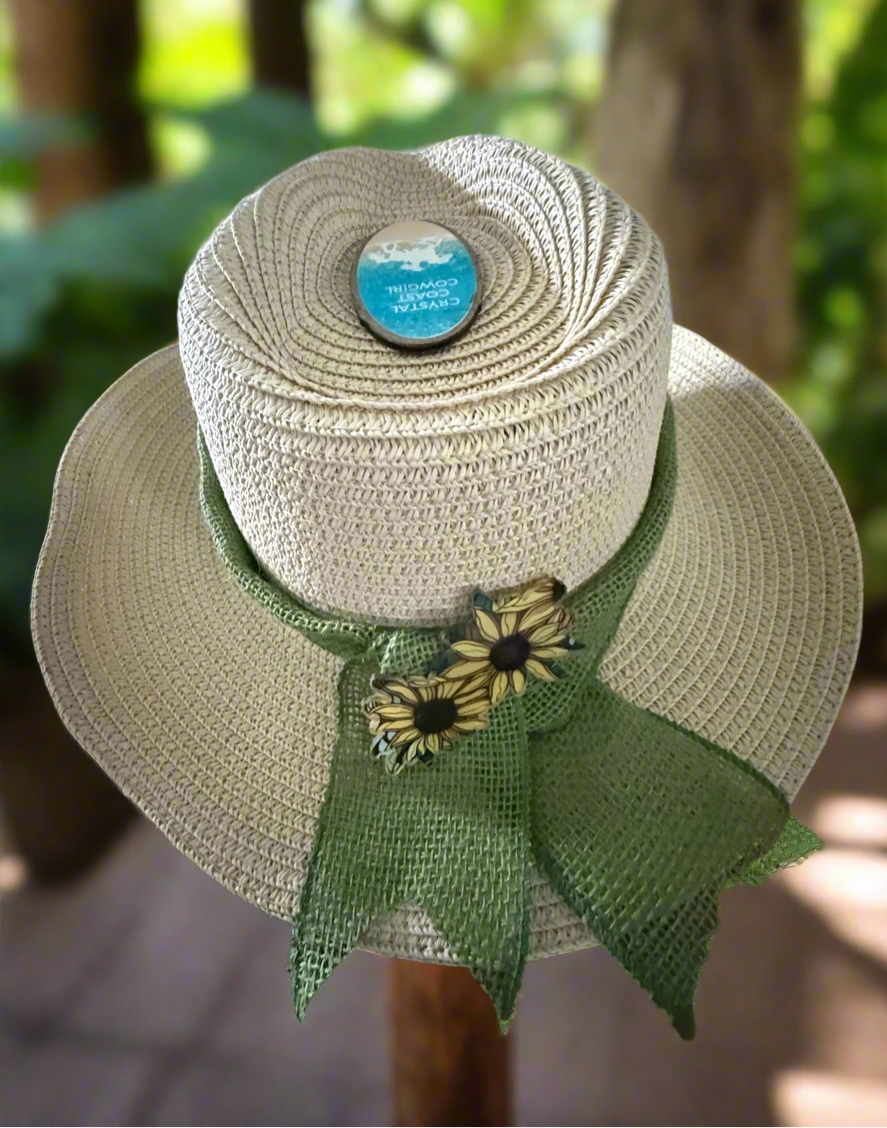 Dance with Me            Crystal Coast Cowgirl hat, also makes a great sun hat