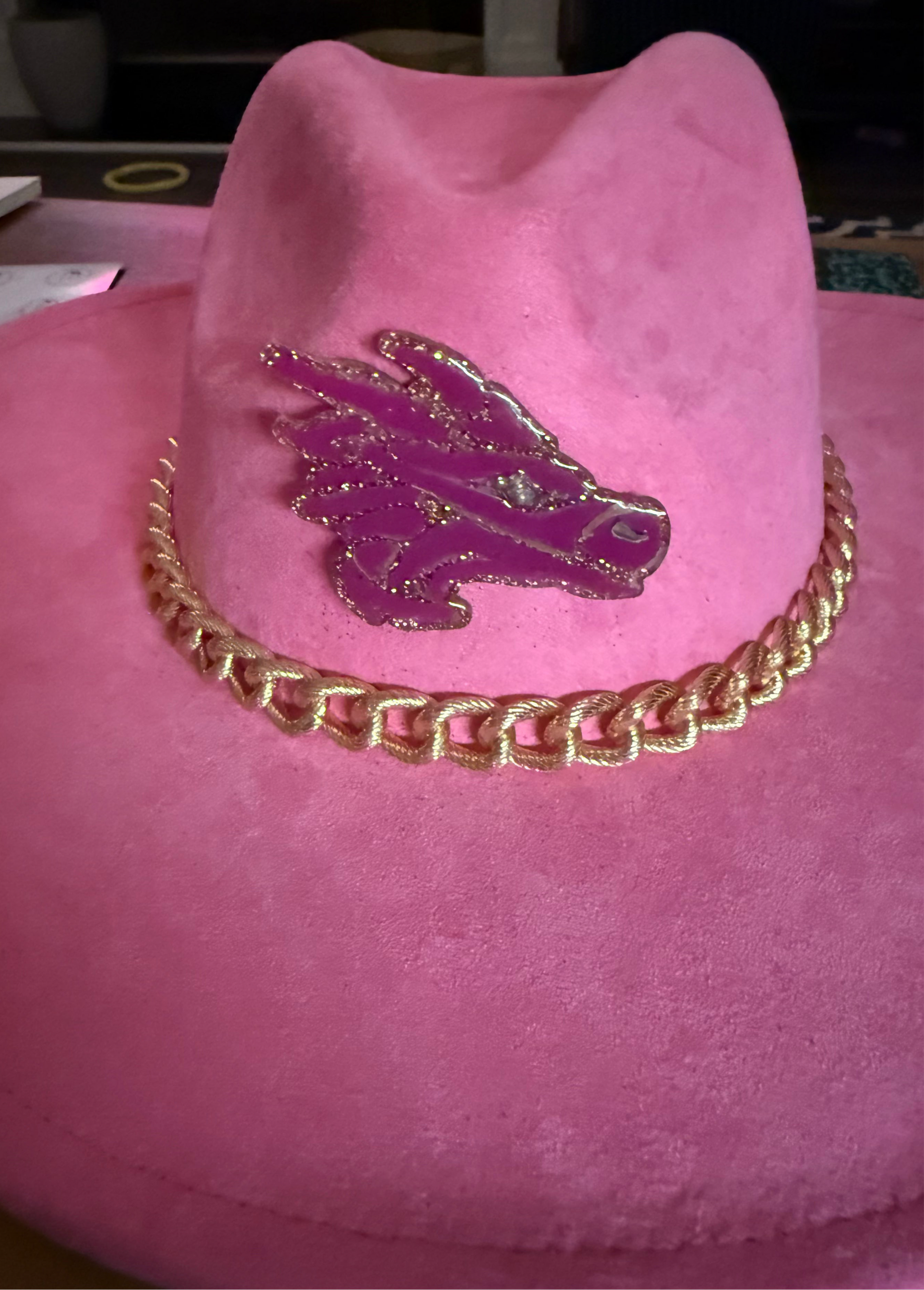Crystal Coast Cowgirl Dragon Felt Hat