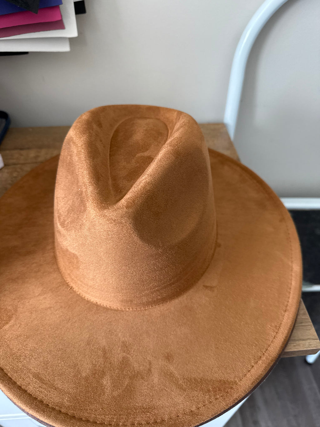 Hat Bar Full Brim Faux Suede BeachVibesNC
