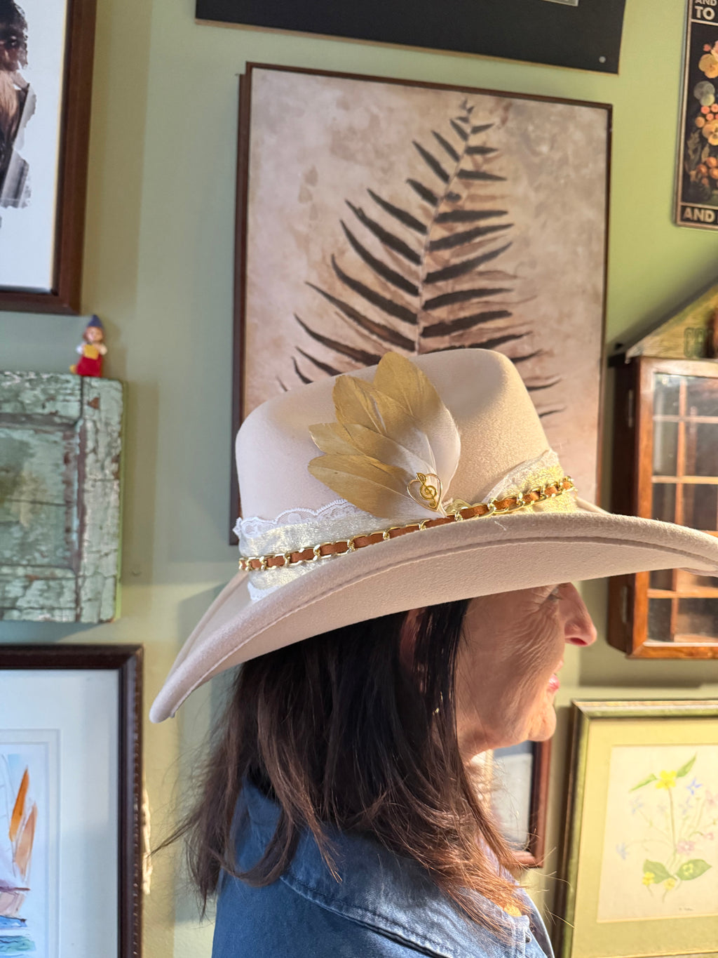 Hat Bar Full Brim Faux Suede BeachVibesNC