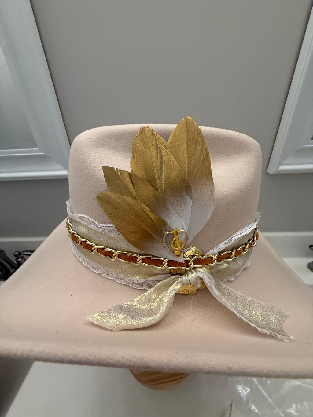 Hat Bar Full Brim Faux Suede BeachVibesNC