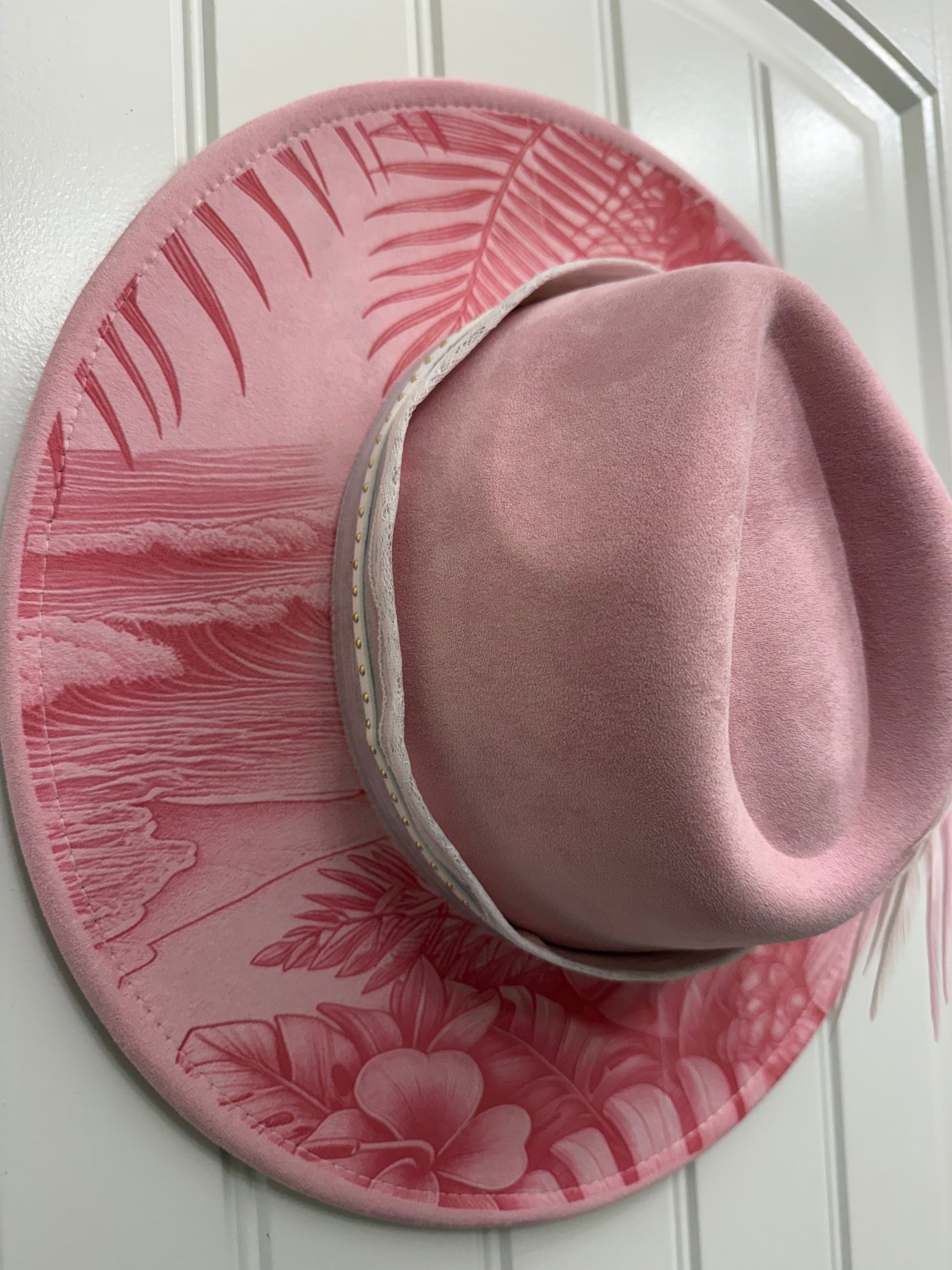 Sunami’s Hats A Pink Day in Paradise Crystal Coast Cowgirl Hat