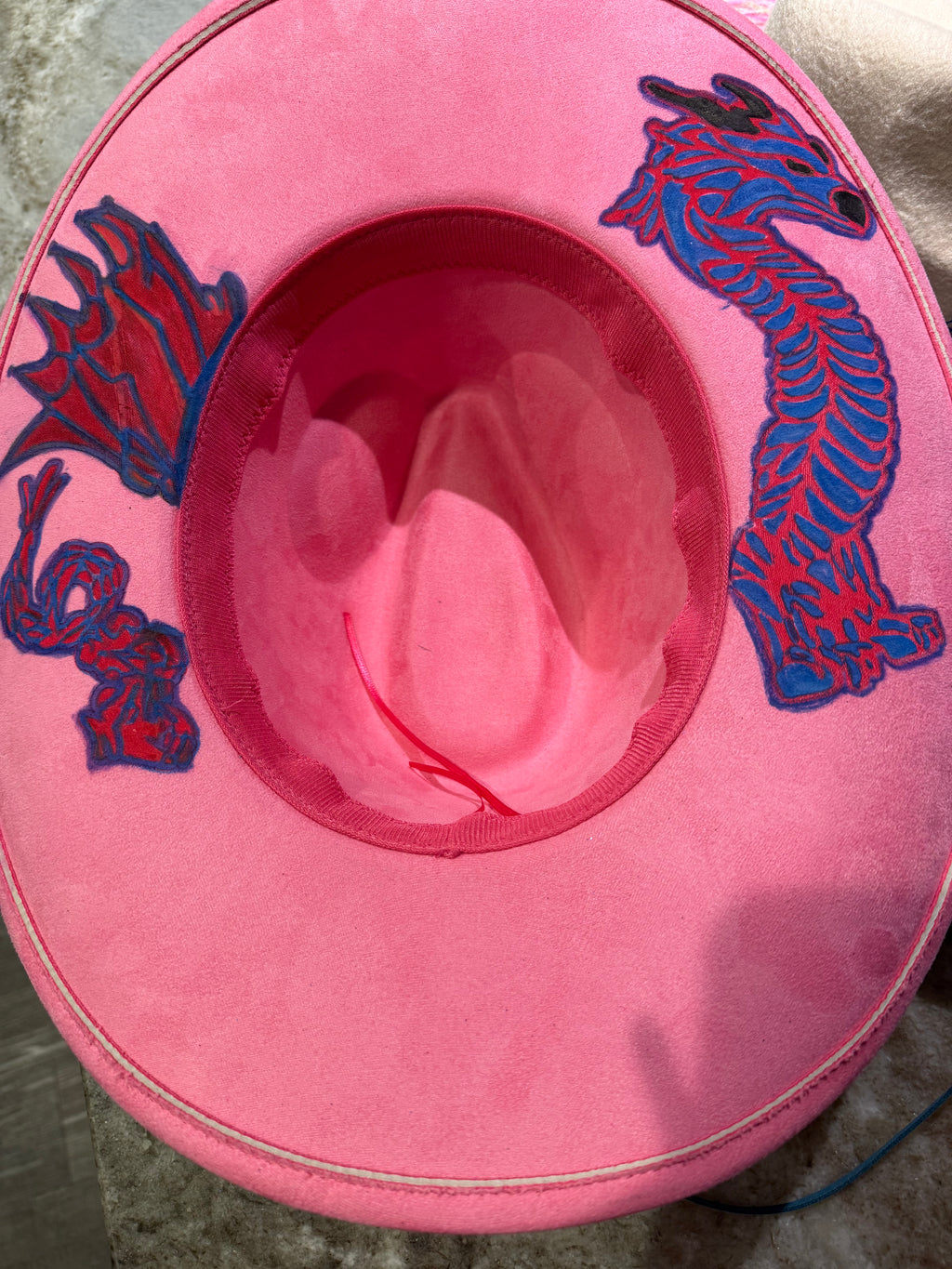 Crystal Coast Cowgirl Dragon Felt Hat