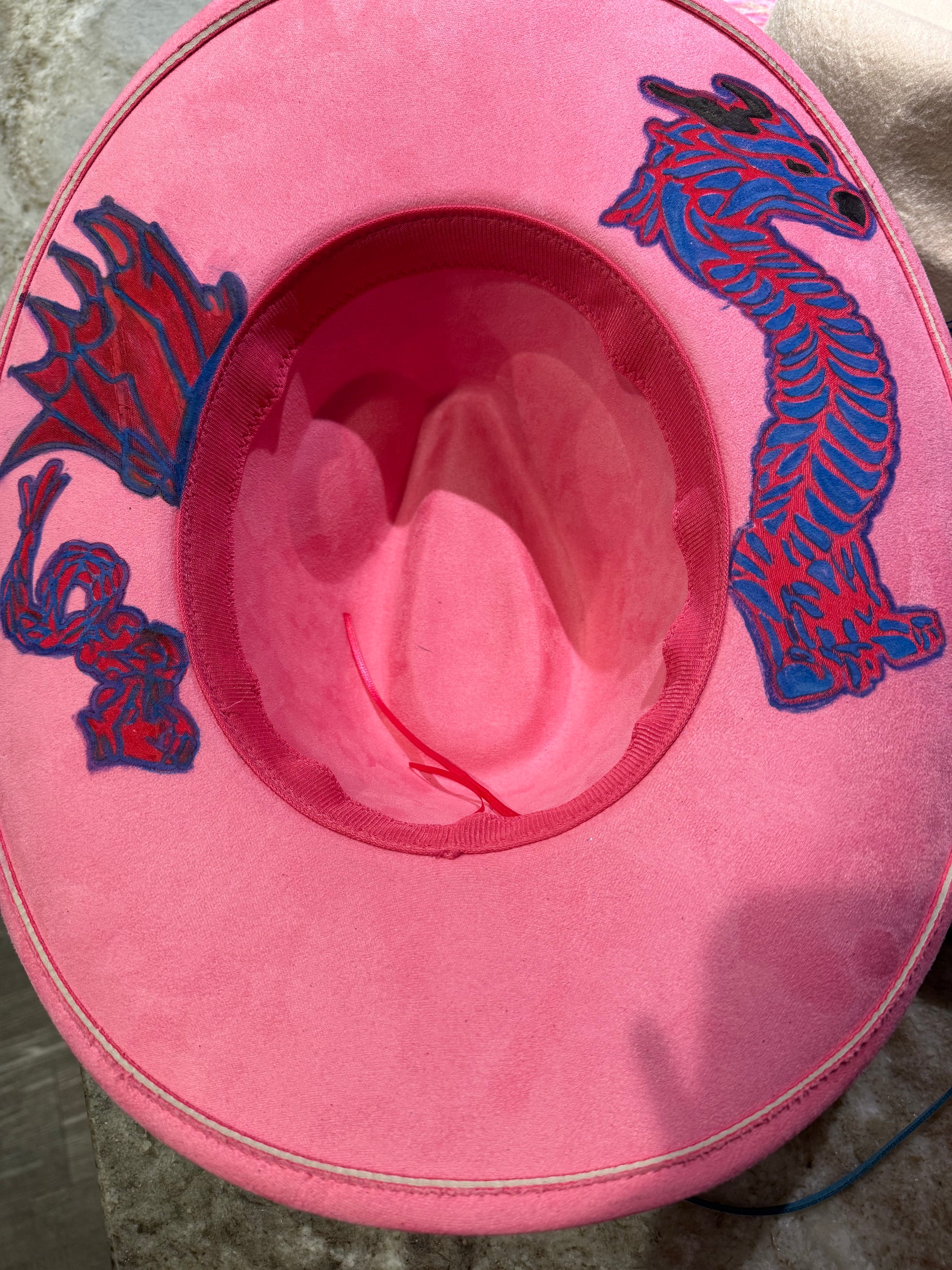 Crystal Coast Cowgirl Dragon Felt Hat