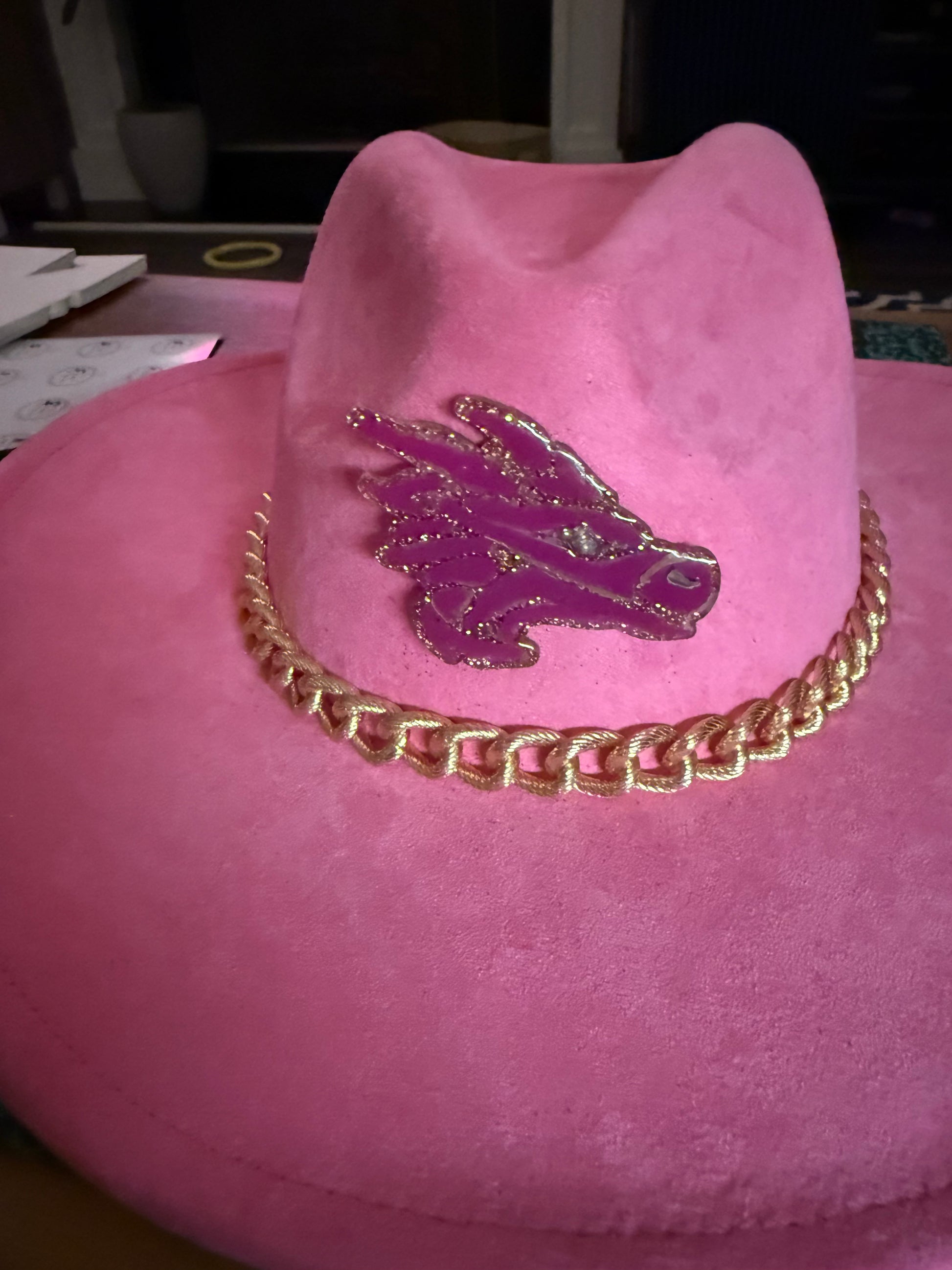 Crystal Coast Cowgirl Dragon Felt Hat