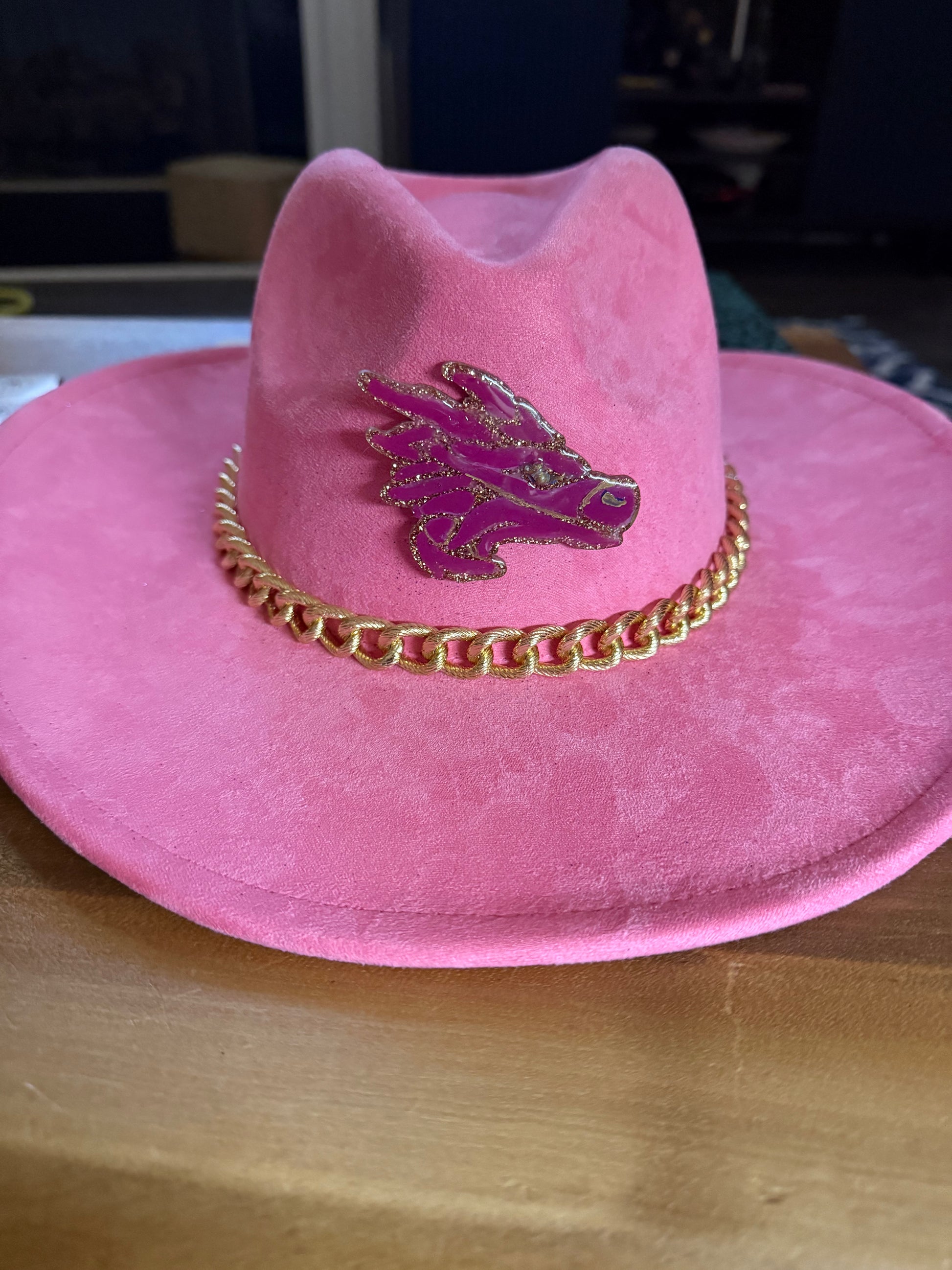 Crystal Coast Cowgirl Dragon Felt Hat
